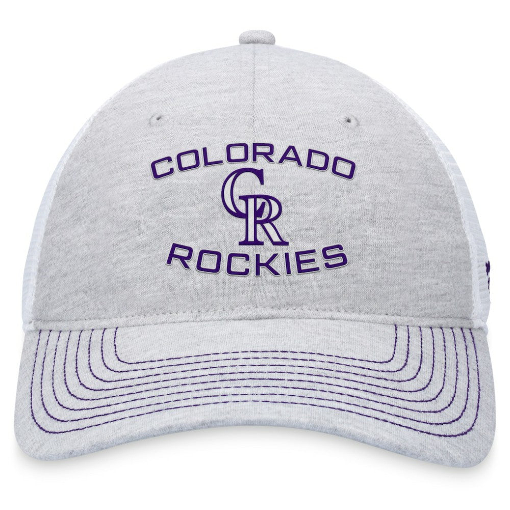 Colorado Rockies Fanatics Trucker Adjustable Hat - Gray - Fanatics Discount