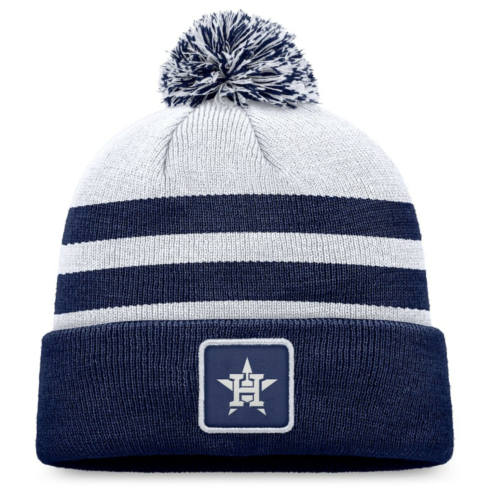 Houston Astros Fanatics Cuffed Knit Hat with Pom - Gray - Fanatics Lifestyle