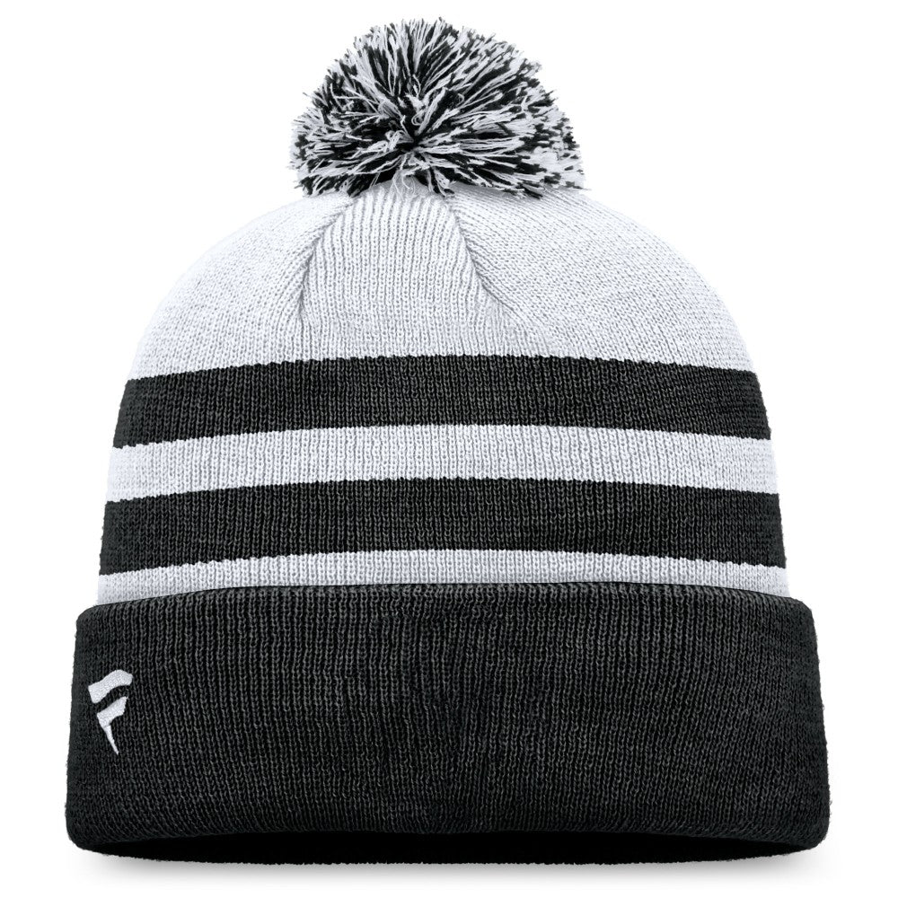 Miami Marlins Fanatics Cuffed Knit Hat with Pom - Gray - Fanatics Lifestyle