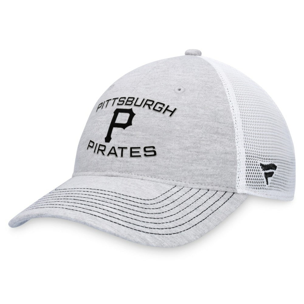 Pittsburgh Pirates Fanatics Trucker Adjustable Hat - Gray - Fanatics Online