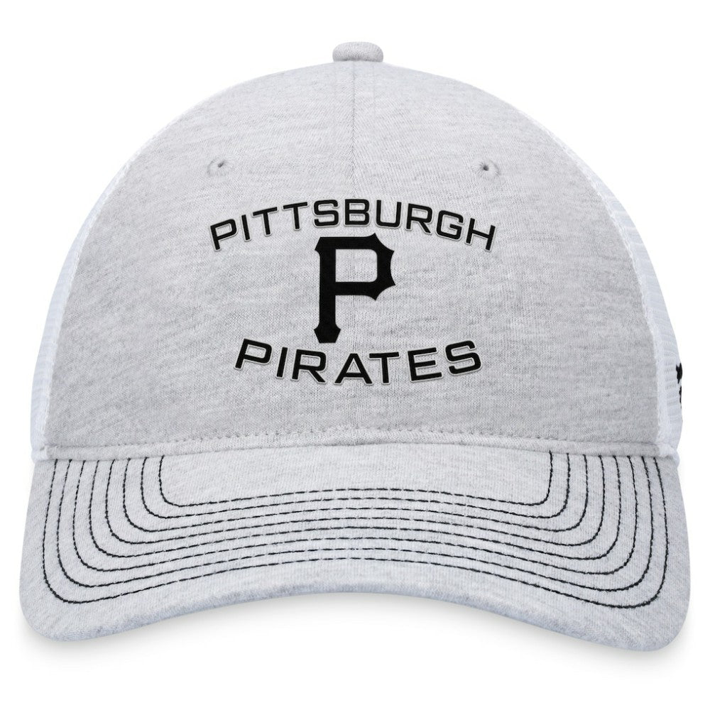 Pittsburgh Pirates Fanatics Trucker Adjustable Hat - Gray - Fanatics Online