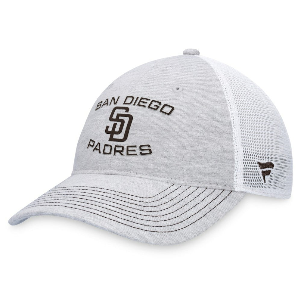 San Diego Padres Fanatics Trucker Adjustable Hat - Gray - Fanatics on Sale