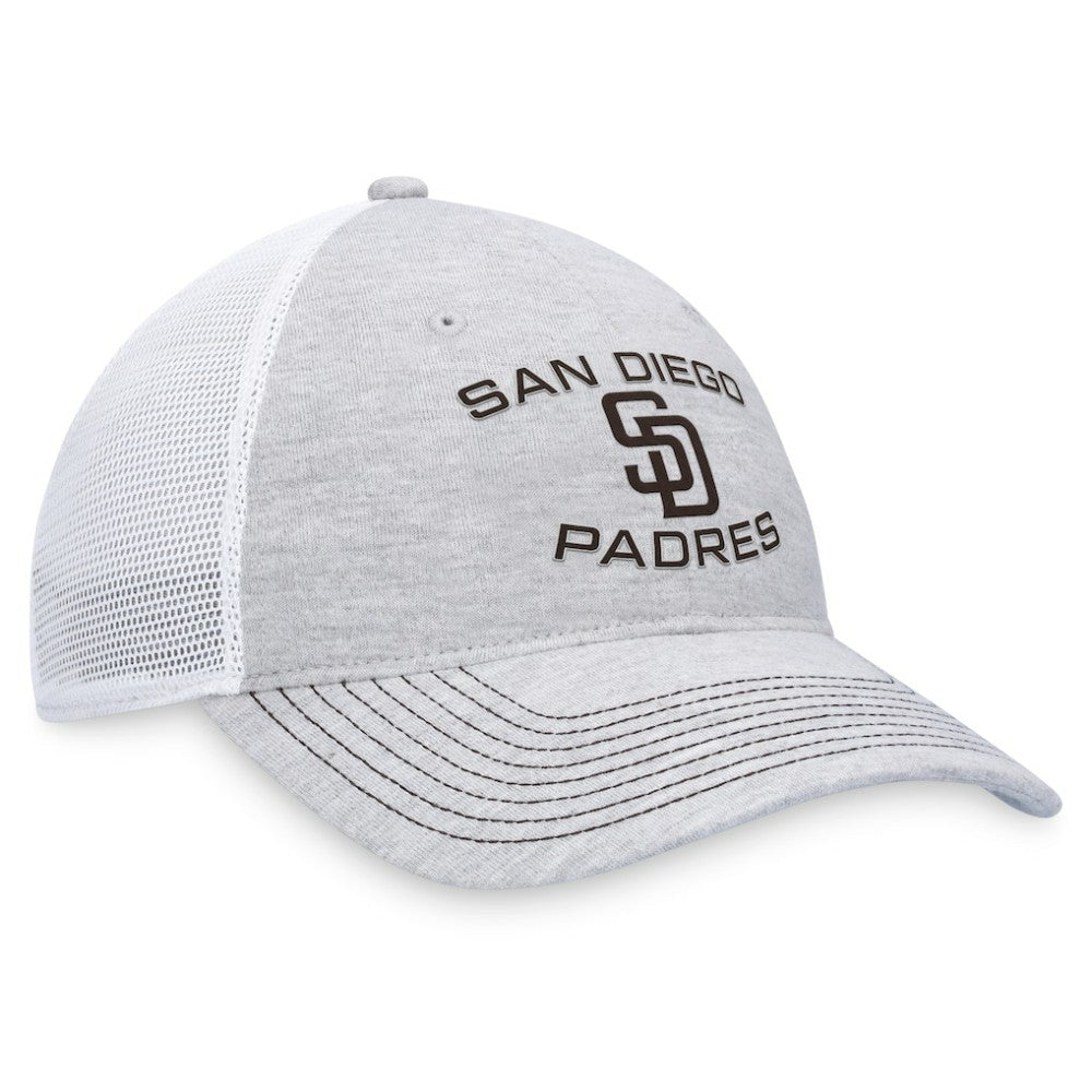 San Diego Padres Fanatics Trucker Adjustable Hat - Gray - Fanatics on Sale