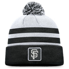 San Francisco Giants Fanatics Cuffed Knit Hat with Pom - Gray - Fanatics Lifestyle