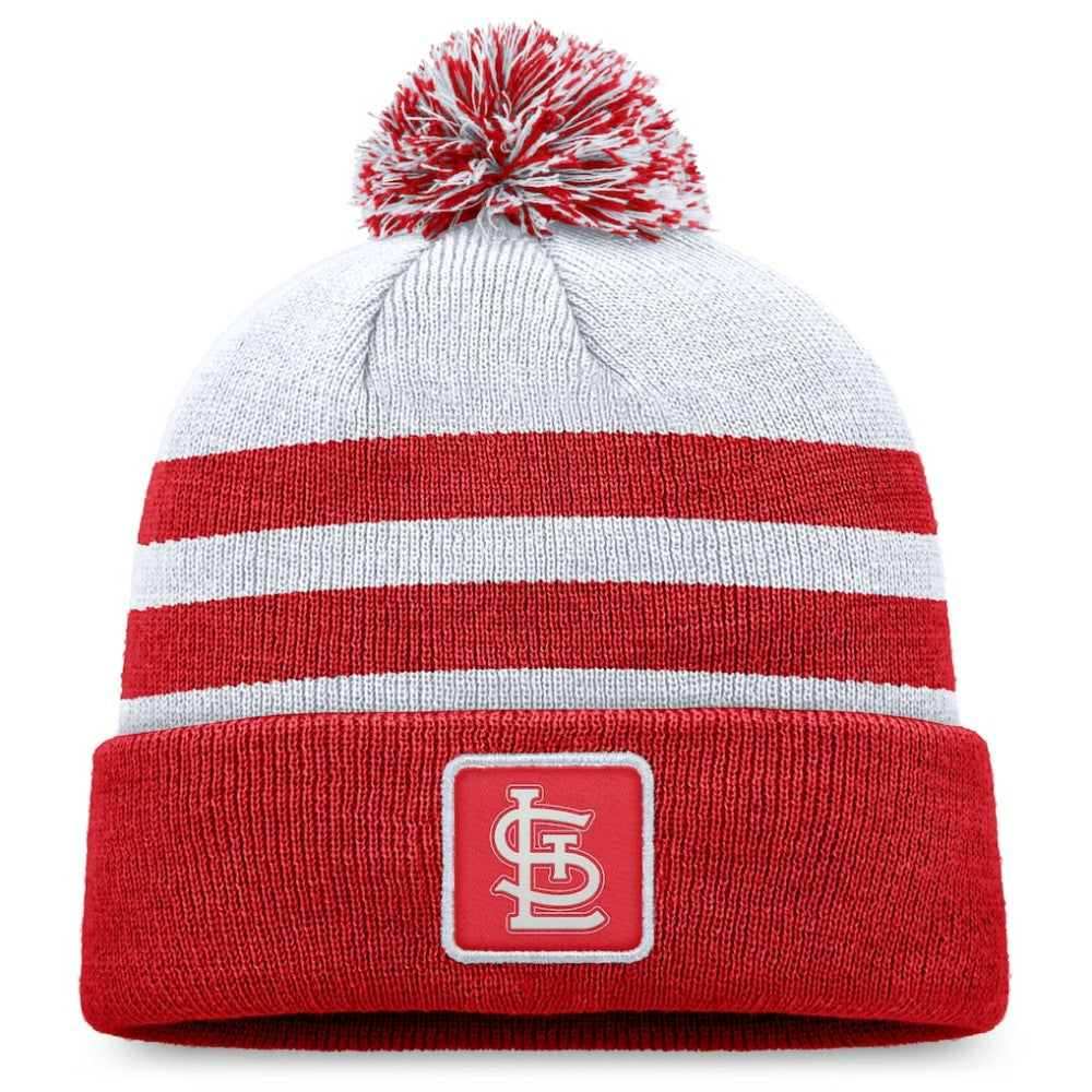 St. Louis Cardinals Fanatics Cuffed Knit Hat with Pom - Gray - Fanatics Sale