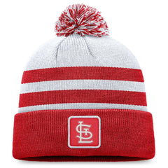 St. Louis Cardinals Fanatics Cuffed Knit Hat with Pom - Gray - Fanatics Sale