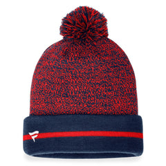 Boston Red Sox Fanatics Space-Dye Cuffed Knit Hat with Pom - Navy/Red - Fanatics Lifestyle