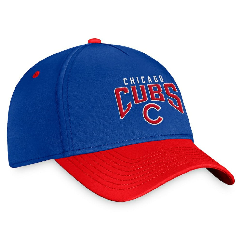 Chicago Cubs Fanatics Stacked Logo Flex Hat - Royal/Red - Fanatics Online