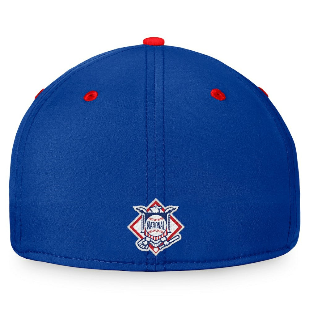 Chicago Cubs Fanatics Stacked Logo Flex Hat - Royal/Red - Fanatics Online