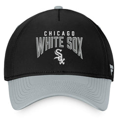 Chicago White Sox Fanatics Stacked Logo Flex Hat - Black/Gray - Fanatics Discount