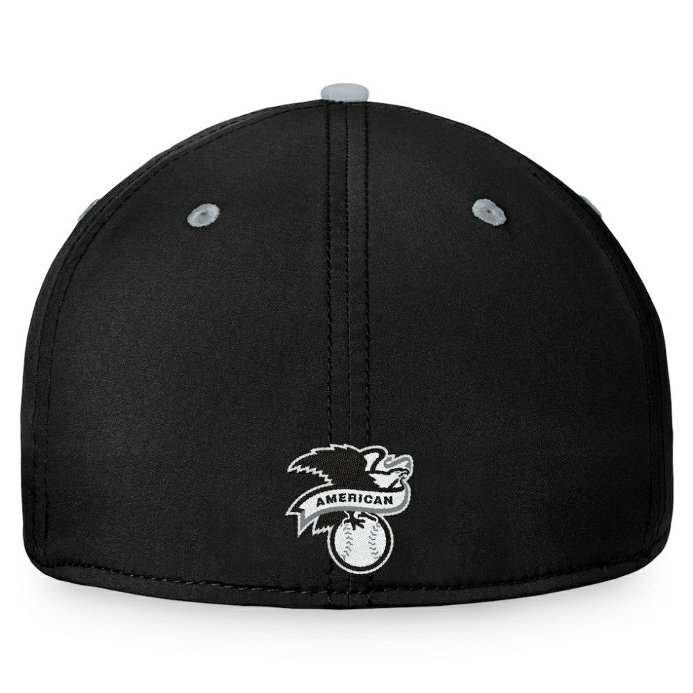 Chicago White Sox Fanatics Stacked Logo Flex Hat - Black/Gray - Fanatics Discount
