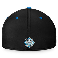 Miami Marlins Fanatics Stacked Logo Flex Hat - Black/Blue - Fanatics Discount
