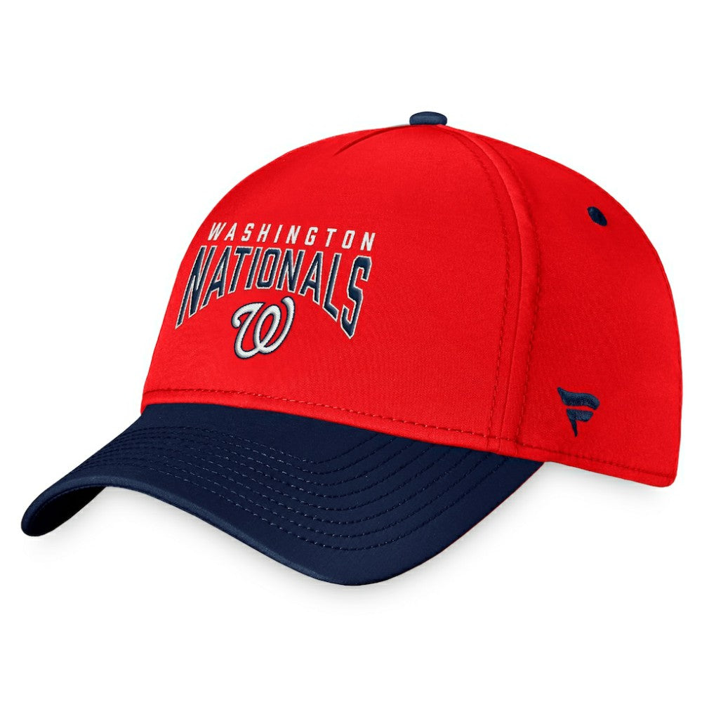 Washington Nationals Fanatics Stacked Logo Flex Hat - Red/Navy - Fanatics Online