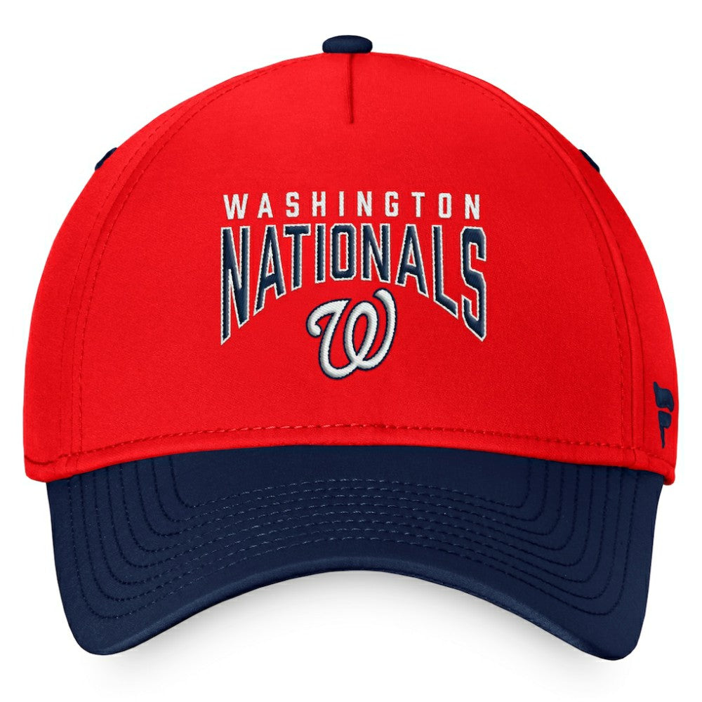Washington Nationals Fanatics Stacked Logo Flex Hat - Red/Navy - Fanatics Online