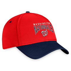 Washington Nationals Fanatics Stacked Logo Flex Hat - Red/Navy - Fanatics Online