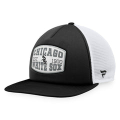 Chicago White Sox Fanatics Foam Front Patch Trucker Snapback Hat - Black - Fanatics Online