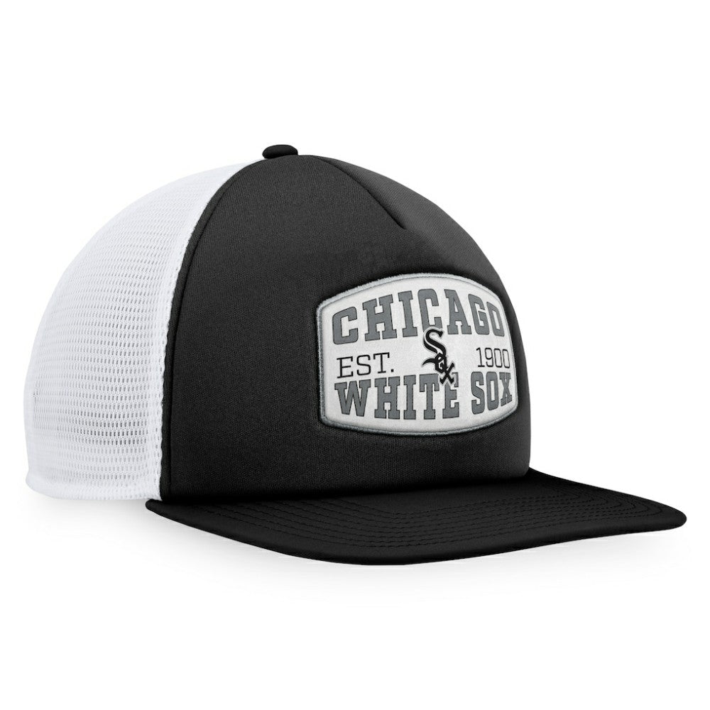 Chicago White Sox Fanatics Foam Front Patch Trucker Snapback Hat - Black - Fanatics Online
