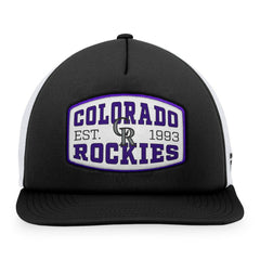 Colorado Rockies Fanatics Foam Front Patch Trucker Snapback Hat - Black - Fanatics on Sale