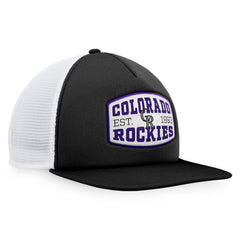 Colorado Rockies Fanatics Foam Front Patch Trucker Snapback Hat - Black - Fanatics on Sale