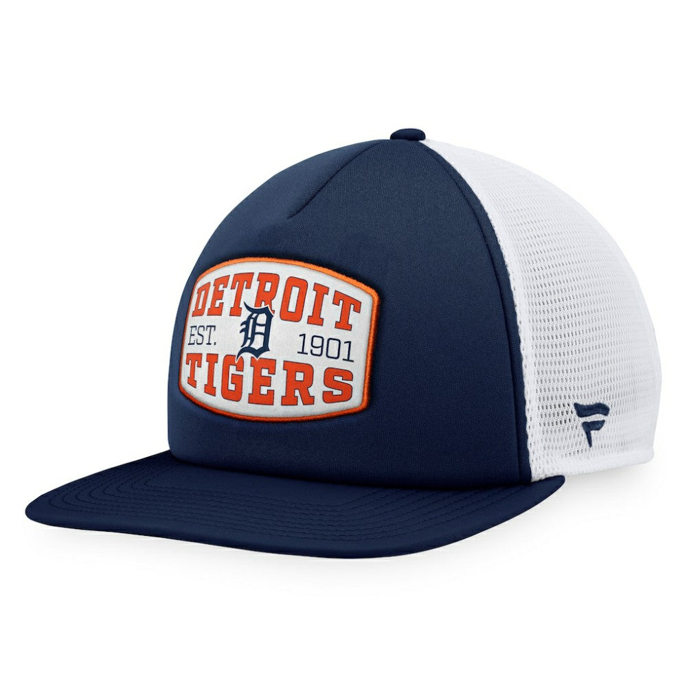 Detroit Tigers Fanatics Foam Front Patch Trucker Snapback Hat - Navy - Fanatics Online