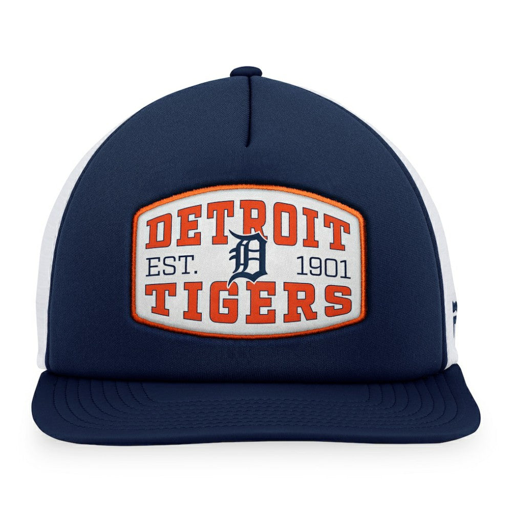 Detroit Tigers Fanatics Foam Front Patch Trucker Snapback Hat - Navy - Fanatics Online