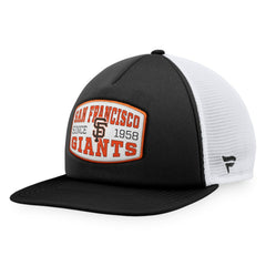 San Francisco Giants Fanatics Foam Front Patch Trucker Snapback Hat - Black - Fanatics Lifestyle
