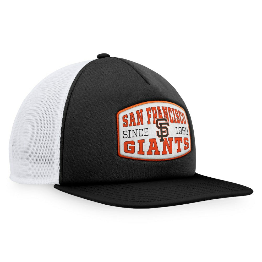 San Francisco Giants Fanatics Foam Front Patch Trucker Snapback Hat - Black - Fanatics Lifestyle