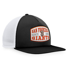 San Francisco Giants Fanatics Foam Front Patch Trucker Snapback Hat - Black - Fanatics Lifestyle