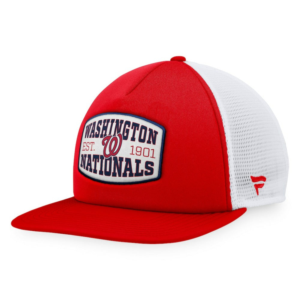 Washington Nationals Fanatics Foam Front Patch Trucker Snapback Hat - Red - Fanatics Sale
