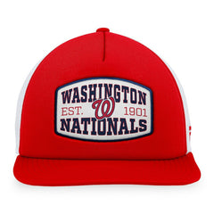 Washington Nationals Fanatics Foam Front Patch Trucker Snapback Hat - Red - Fanatics Sale