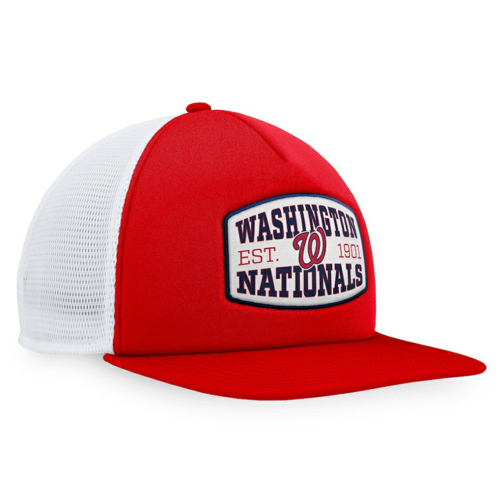 Washington Nationals Fanatics Foam Front Patch Trucker Snapback Hat - Red - Fanatics Sale