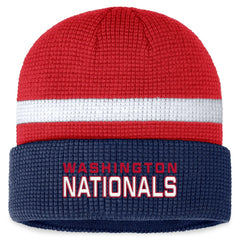 Washington Nationals Fanatics Waffle Cuffed Knit Hat - Red - Fanatics Sale