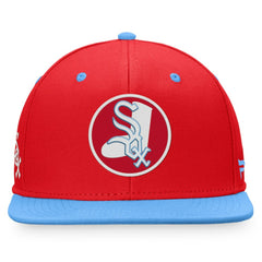 Chicago White Sox Fanatics Cooperstown Collection Two-Tone Fitted Hat - Red/Light Blue - Fanatics Sale