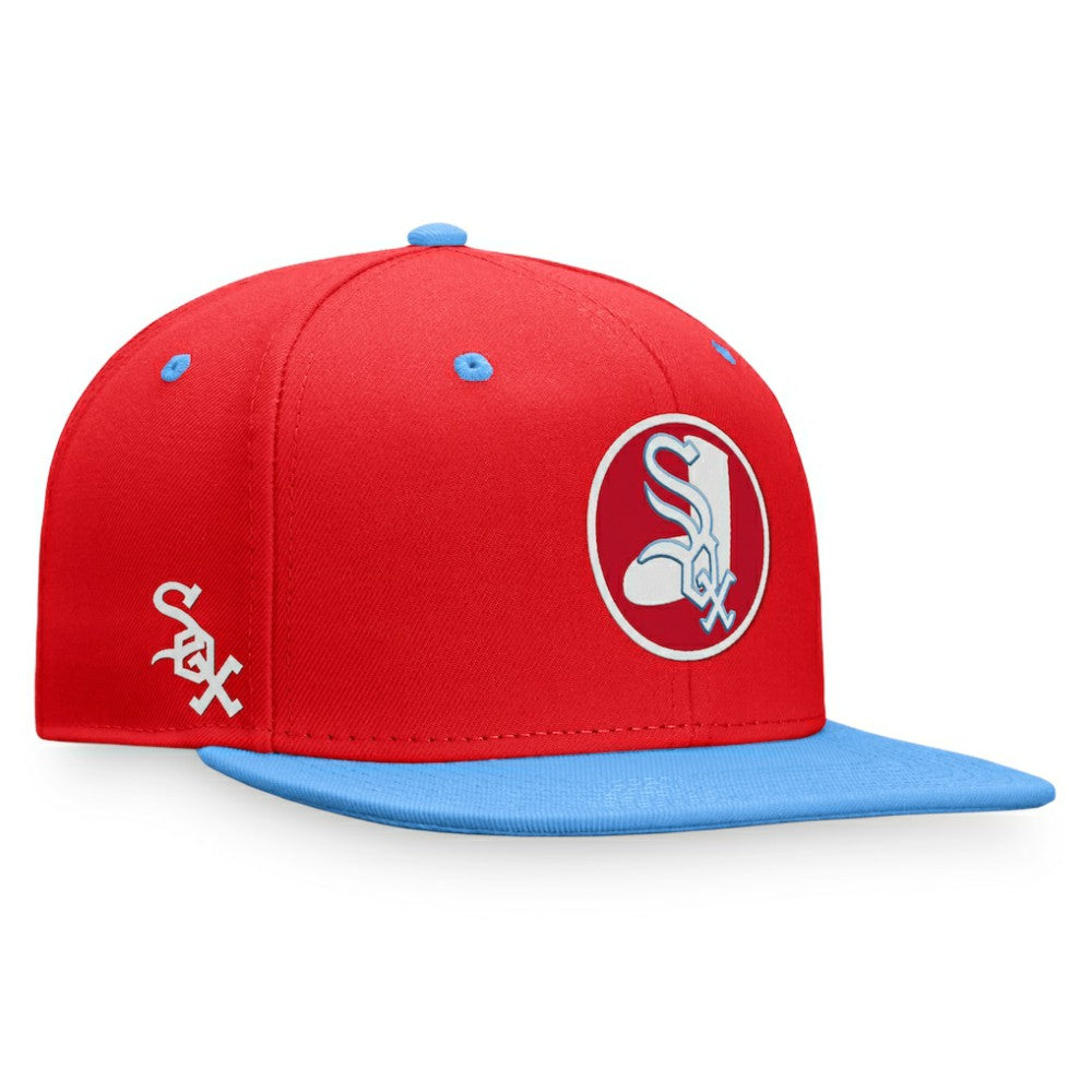 Chicago White Sox Fanatics Cooperstown Collection Two-Tone Fitted Hat - Red/Light Blue - Fanatics Sale