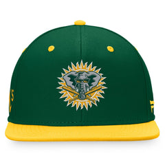 Athletics Fanatics Cooperstown Collection Two-Tone Fitted Hat - Kelly Green/Gold - Fanatics Sale