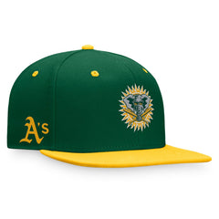 Athletics Fanatics Cooperstown Collection Two-Tone Fitted Hat - Kelly Green/Gold - Fanatics Sale