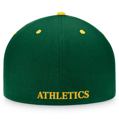Athletics Fanatics Cooperstown Collection Two-Tone Fitted Hat - Kelly Green/Gold - Fanatics Sale