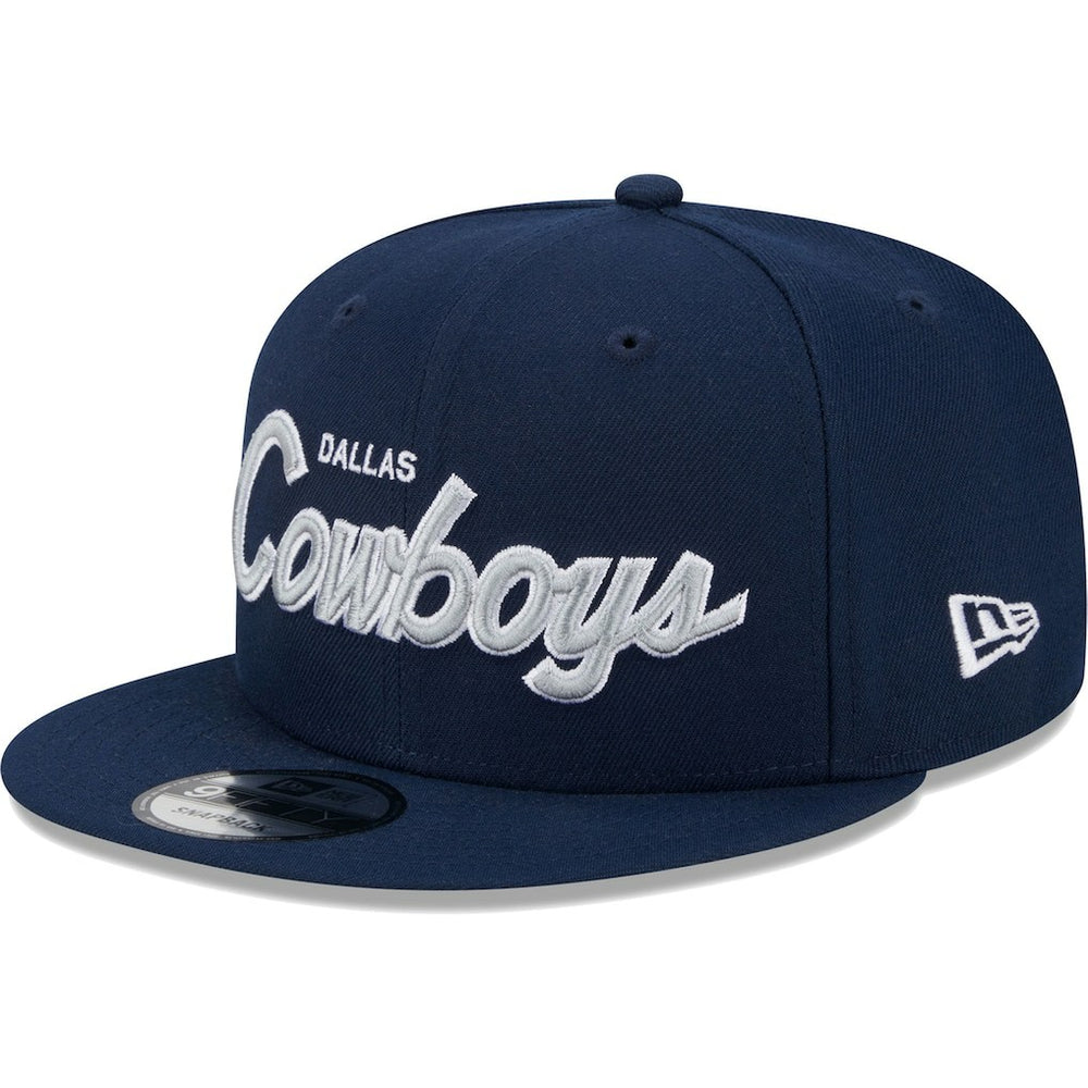 Dallas Cowboys New Era Main Script 9FIFTY Snapback Hat Navy