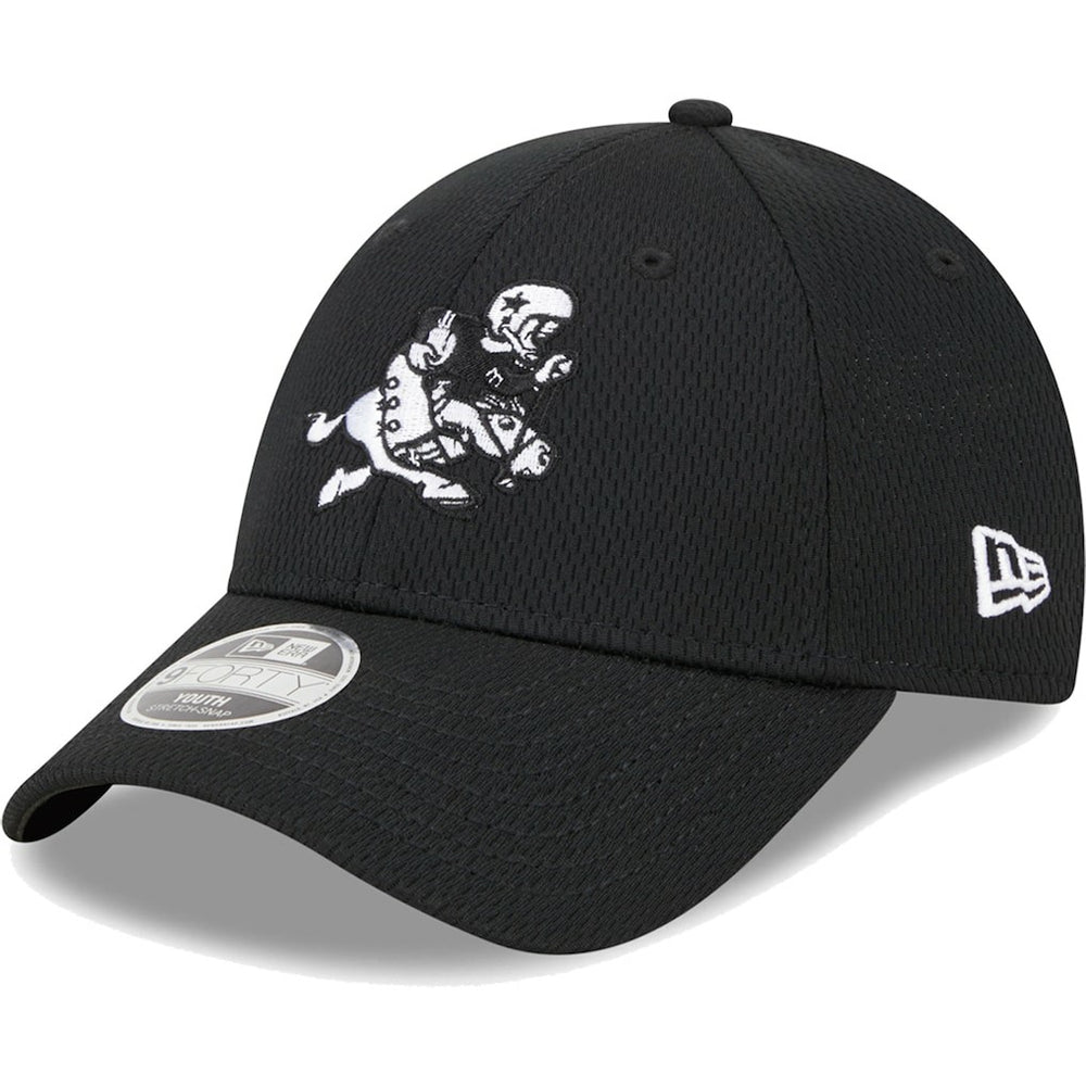 Dallas Cowboys New Era Youth Retro Joe Main B-Dub 9FORTY Adjustable Hat Black