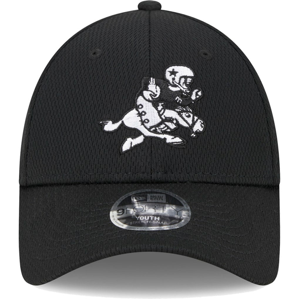 Dallas Cowboys New Era Youth Retro Joe Main B-Dub 9FORTY Adjustable Hat Black