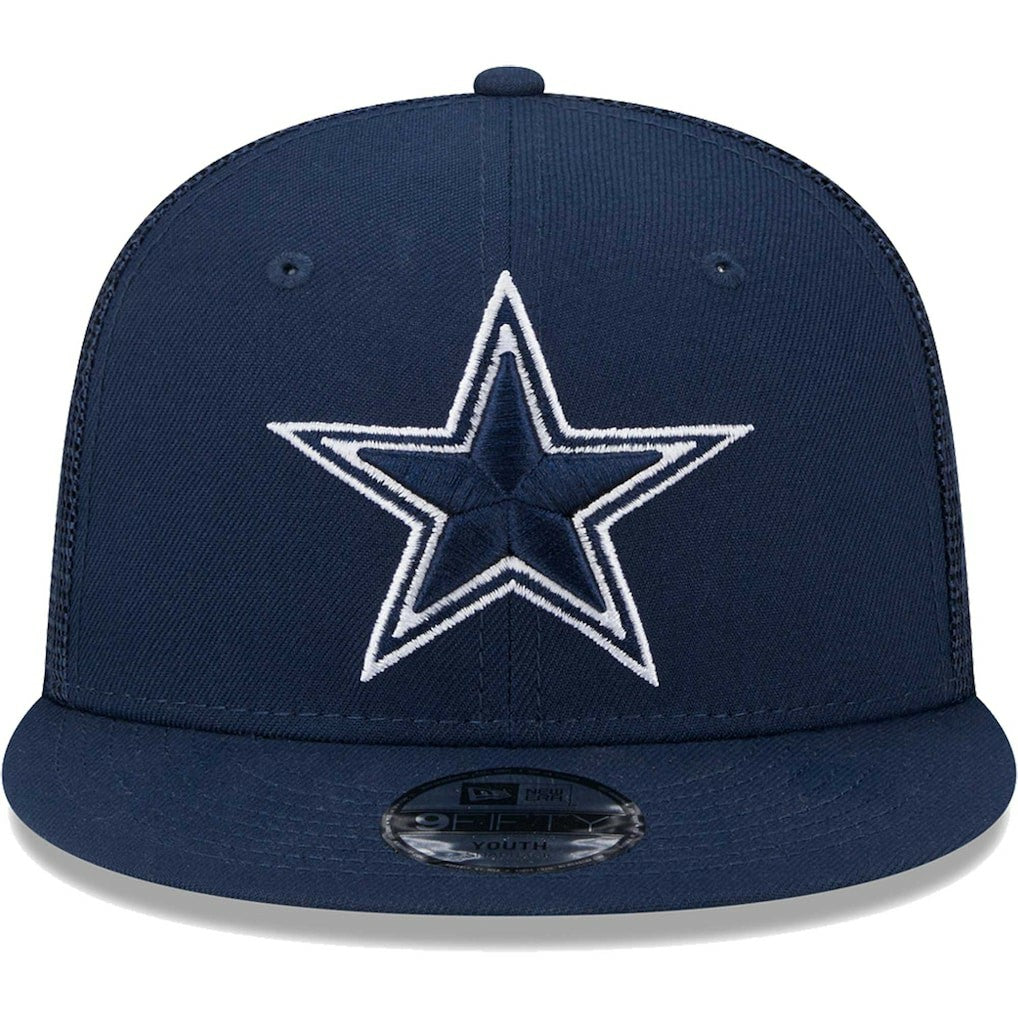 Dallas Cowboys New Era Youth Main Trucker 9FIFTY Snapback Hat Navy
