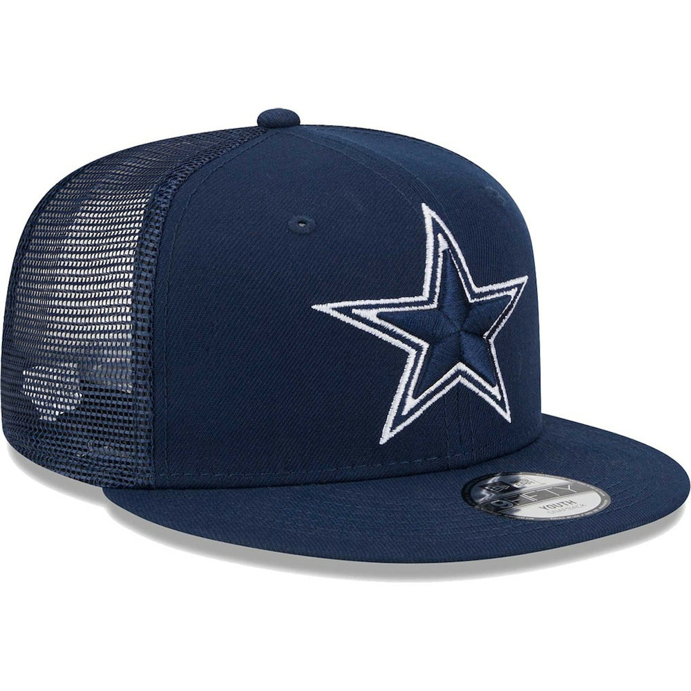 Dallas Cowboys New Era Youth Main Trucker 9FIFTY Snapback Hat Navy