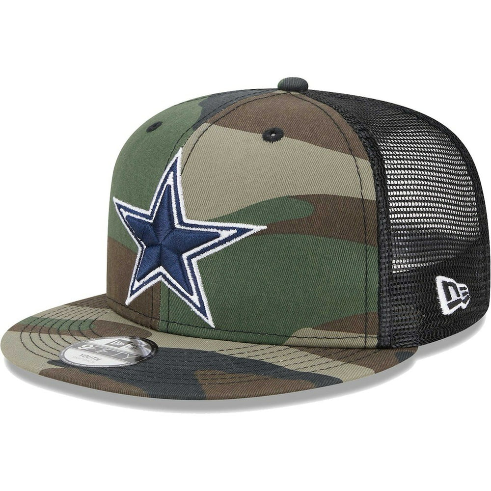 Dallas Cowboys New Era Youth Main Trucker 9FIFTY Snapback Hat Camo