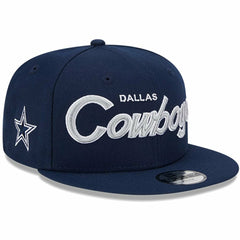 Dallas Cowboys New Era Youth Main Script 9FIFTY Snapback Hat Navy