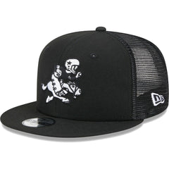 Dallas Cowboys New Era Youth Retro Joe Main B-Dub 9FIFTY Trucker Adjustable Hat Black