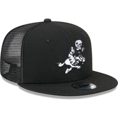 Dallas Cowboys New Era Youth Retro Joe Main B-Dub 9FIFTY Trucker Adjustable Hat Black
