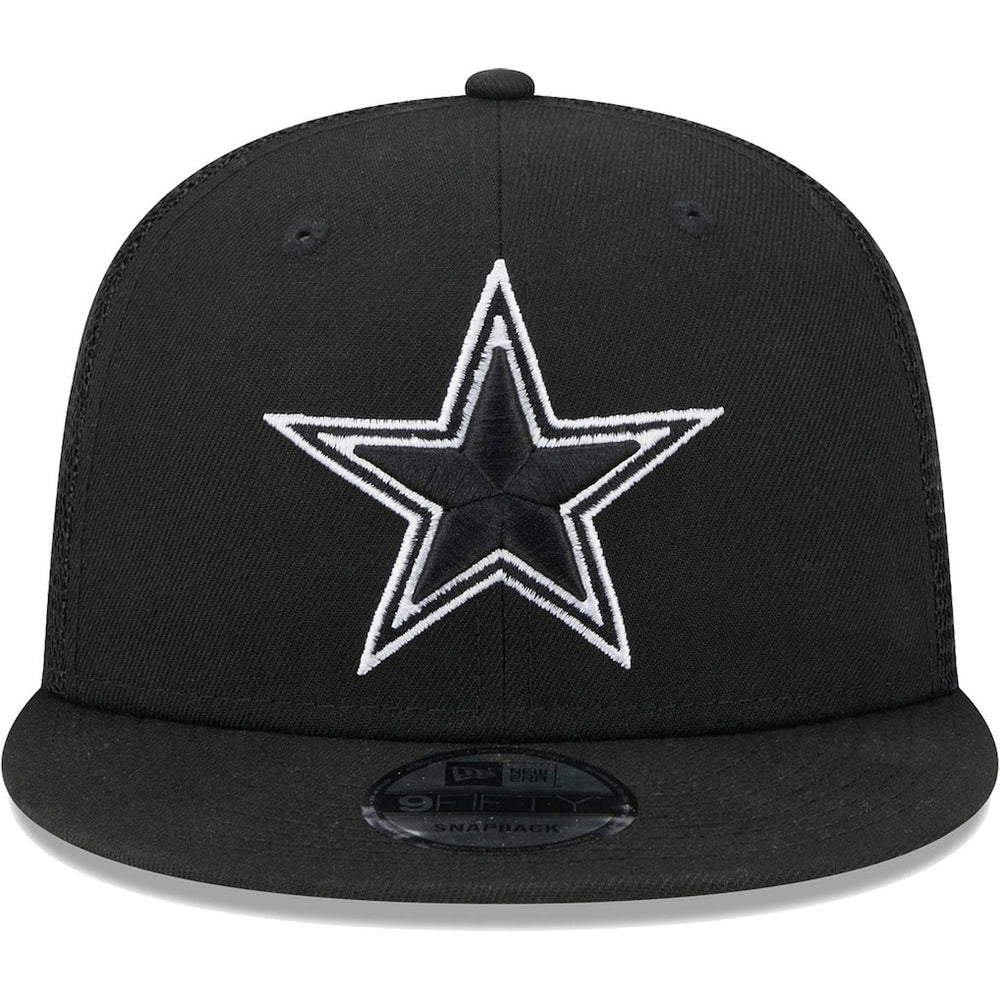 Dallas Cowboys New Era Main Trucker 9FIFTY Snapback Hat Black