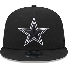 Dallas Cowboys New Era Main Trucker 9FIFTY Snapback Hat Black