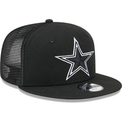 Dallas Cowboys New Era Youth Main B-Dub 9FIFTY Trucker Adjustable Hat Black