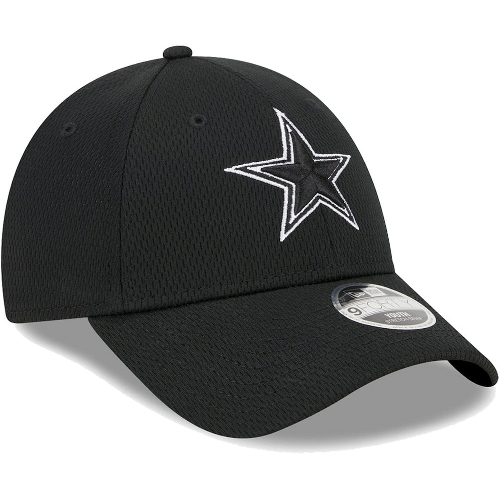 Dallas Cowboys New Era Youth Main B-Dub 9FORTY Adjustable Hat Black